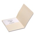 File Folders | Smead 10315 Straight Tabs Top Tab File Folders with Inside Pocket - Manila (50/Box) image number 2