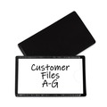 Just Launched | C-Line 87700 4.25 in. x 2.5 in. Slap-Stick Side-Load Magnetic Label Holders - Black (10/Pack) image number 2