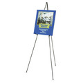 Easels | Quartet 29E 62.38 in. Maximum Height Steel Full Size Instant Easel - Black image number 2