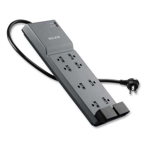 Surge Protectors | Belkin BE108200-06 3390 J 8 AC Outlets 6 ft. Cord Home/Office Surge Protector - White image number 0
