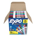 Washable Markers | EXPO 2135174A Broad Chisel Tip Low Odor Dry Erase Vibrant Color Markers - Assorted Colors (36/Pack) image number 1