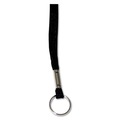 Label & Badge Holders | Advantus 75423 36 in. Long Metal Ring Fastener Deluxe Lanyards - Black (24/Box) image number 1