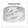 Tapes | Universal UNV63120 3 in. Core 1.88 in. x 109 yds. 1.7 mil Deluxe General-Purpose Acrylic Box Sealing Tape - Clear (6/Pack) image number 3