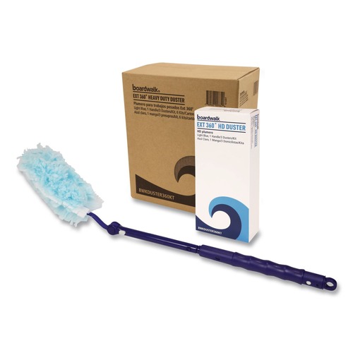 Cleaning Brushes | Boardwalk 96489-BWK 18 in. to 36 in. Extension 360 HD Duster Kit (6/Carton) image number 0