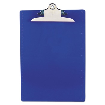 JUST LAUNCHED | Saunders 21602 1 in. Clip Capacity 8.5 in. x 11 in. Recycled Plastic Clipboard with Ruler Edge - Blue