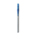 Pens | BIC GSFG11 BLU Round Stic Grip Xtra Comfort Fine 0.8 mm. Stick Ballpoint Pen - Blue Ink/Gray/Blue Barrel (1-Dozen) image number 1