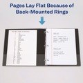 Binders | Avery 05233 3 Slant Rings 0.5 in. Capacity 11 in. x 8.5 in. Heavy-Duty Non Stick View Binder with DuraHinge - Black image number 7