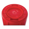 Trash & Waste Bins | Rubbermaid Commercial FG263200RED 32 gal. Plastic Vented Round Brute Container - Red image number 5
