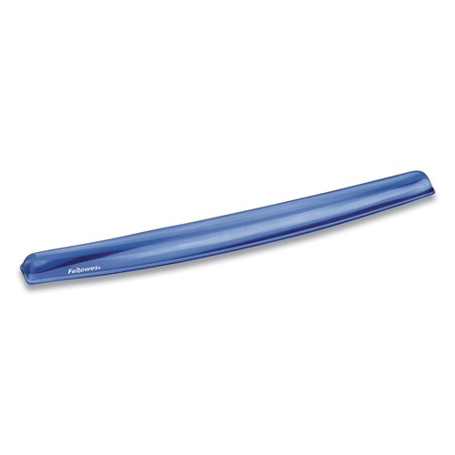 Mouse Pads & Wrist Support | Fellowes Mfg Co. 91137 Gel Crystals 18.5 in. x 2.25 in. Keyboard Wrist Rest - Blue image number 0