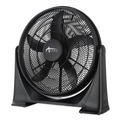  | Alera FAN203 120V 0.65 Amp 20 in. 3-Speed Plastic Super-Circulator Tilt Fan - Black image number 1