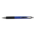 Back to School Sale | Universal UNV15541 1 mm Retractable Blue Barrel Comfort Grip Ballpoint Pen - Medium, Blue Ink (1 Dozen) image number 4