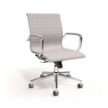 Office Chairs | Alera ALESK4244 16.93 in. to 20.67 in. Seat Height Supports Up to 275 lbs. Siskin Fabric Managers Chair - Gray Seat/Back, Chrome Base image number 0