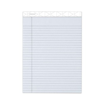 TOPS 63160 (50) Pastel Gray 8.5 in. x 11.75 in. Sheets Wide/Legal Rule Prism plus Colored Writing Pads (12/Pack)
