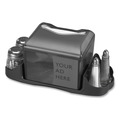 Paper Towels and Napkins | San Jamar H4005TBK 6.5 in. x 6.13 in. x 6.9 in. 200 Capacity Venue Napkin Dispenser with Advertising Inset - Black image number 5