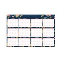 Bulletin Boards | Blue Sky BLS103632 36 in. x 24 in. 12-Month (Jan-Dec 2026) Day Designer Peyton Laminated Erasable Wall Calendar - White/Navy Sheets image number 0