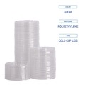 Cups and Lids | Boardwalk BWKPET912STRAW Crystal-Clear Cold Cup Straw-Slot Lids Fits 9 oz. Squat and 12 oz. PET Cups (1000/Carton) image number 10