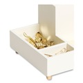 Desktop Organizers | U Brands 5217U03-12 Juliet 6.25 in. w x 6.25 in. d x 4.75h in. Compartment Cup - White image number 1