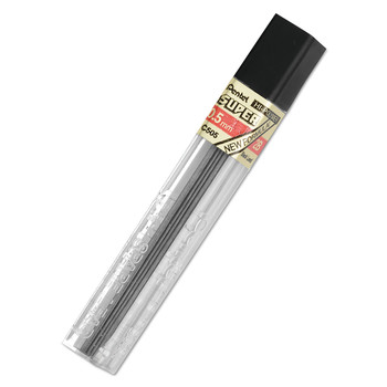 PENCILS | Pentel C505-2B 0.5 mm Super Hi-Polymer 2B Lead Refills - Black (12/Pack)