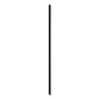 CUTLERY | Boardwalk BWKSLSTUBL 8 in. Polypropylene Cocktail Straws - Black (10/Carton)