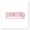 Stamps & Stamp Supplies | Universal UNV10065 POSTED Pre-Inked One-Color Message Stamp - Red image number 4