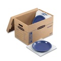 Boxes & Bins | Bankers Box 7710301 SmoothMove 12.25 in. x 18.5 in. x 12 in. Maximum Strength Moving/Storage Boxes - Medium, Brown/Blue (8/Carton) image number 2