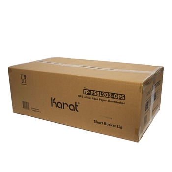Karat FP-PSBL203-OPS Plastic Lid for 48 oz. Food Bucket - Clear (270/Carton)