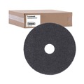 Cleaning & Janitorial Accessories | Boardwalk BWK4017HIP 17 in. Diameter High Performance Stripping Floor Pads - Black (5/Carton) image number 1