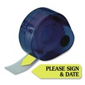 Page Flags | Redi-Tag B91032 Please Sign and Date Arrow Message Page Flags Refills - Yellow (6/Box) image number 2