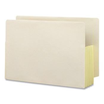 Smead 76164 3.5 in. Expansion Legal Size End Tab File Pockets with Tear Resistant Gussets - Manila (10/Box)