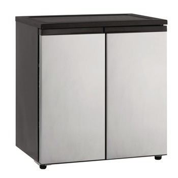 Avanti RMS551SS 5.5 CF Side by Side Stainless Steel Refrigerator/Freezer - Black