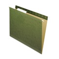 Just Launched | Pendaflex 04152 1/3 1/3-Cut Tabs Reinforced Hanging Letter File Folders with Printable Tab Inserts - Standard Green (25/Box) image number 0