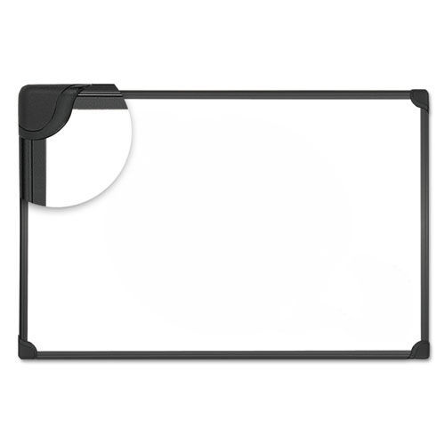 White Boards | Universal UNV43024 Design Series 24 in. x 18 in. Black Frame Magnetic Steel Dry Erase Board image number 0