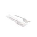 Cutlery | Pactiv Corp. FKFWCH Individually Wrapped Mediumweight Plastic Fieldware Cutlery Fork - White (1000/Carton) image number 0