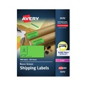 Labels | Avery 05976 2 in. x 4 in. High-Visibility Permanent Laser ID Labels - Neon Green (100/Box) image number 0