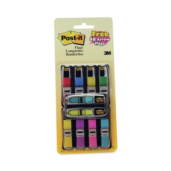 JUST LAUNCHED | Post-it Flags 683-VAD1 0.5 in. x 1.75 in. Page Flag Value Pack - Assorted (328/Pack)