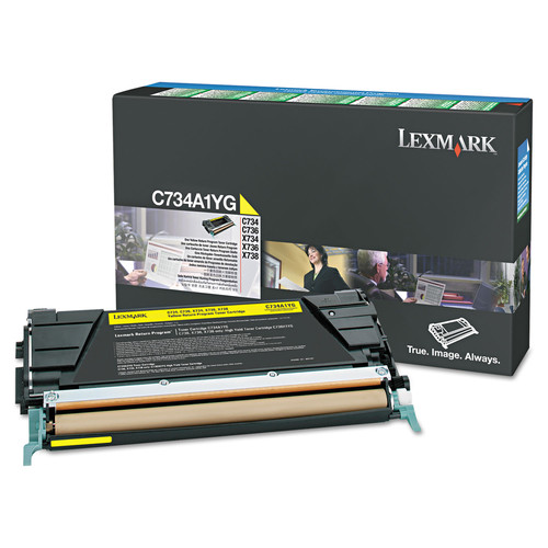 Ink & Toner | Lexmark X748H1YG Return Program 10,000 Page-Yield High-Yield Toner - Yellow image number 0