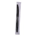 Cutlery | Boardwalk BWKKNIHWPPBIW Heavyweight Wrapped Polypropylene Knife - Black (1000/Carton) image number 1