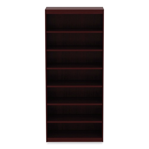 Office Filing Cabinets & Shelves | Alera ALEVA78436MY 35.63 in. x 11.81 in. x 83.86 in. Valencia Series 7-Shelf Square Corner Bookcase - Mahogany image number 0