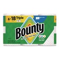 Paper Towels and Napkins | Bounty 80799721 Select-a-Size Kitchen Roll Paper Towels, 2-Ply, 5.9 x 11, White, 123 Sheets/Triple Roll, 6 Rolls/Carton image number 0
