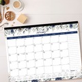 Bulletin Boards | Blueline C194128 12-Month (Jan-Dec): 2026 22 in. x 17 in. Floral Artwork Monthly Desk Pad Calendar - Black Binding, White/Multicolor Sheets image number 5