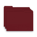 File Folders | Smead 10275 Interior File Folders with 1/3-Cut Tabs - Letter, Maroon (100/Box) image number 1