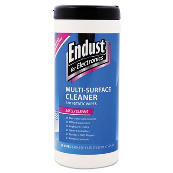 HAND WIPES | Endust 259000 6 in. x 6 in. Cloth Antistatic Premoistened Wipes for Electronics - Unscented