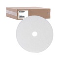 Cleaning & Janitorial Accessories | Boardwalk BWK4024WHI 24 in. Diameter Polishing Floor Pads - White (5/Carton) image number 1