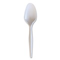 Cutlery | Boardwalk BWKSPOONWHPS Heavyweight Wrapped Polystyrene Teaspoon Cutlery - White (1000/Carton) image number 0
