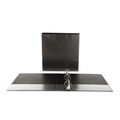 Binders | Universal UNV20743 11 in. x 8.5 in. 1.5 in. Capacity 3 Rings Slant D-Ring View Binder - Black image number 2