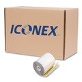 Register & Thermal Paper | PM Company 8963 Impact Printing 3 in. x 90 ft. Carbonless Paper Rolls - White/Canary (50/Carton) image number 1