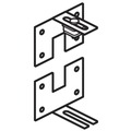 Back to School Sale | HON HBV-PWB1.Q Verse Quick Connect Wall Mount Connecting Hardware - Gray image number 1