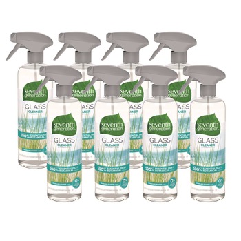 Seventh Generation 44712CT 23 oz. Trigger Spray Bottle Natural Glass and Surface Cleaner - Sparkling Seaside (8/Carton)