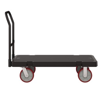 | Suncast Commercial PDPT2448 24.25 in. x 52.25 in. x 41 in. 1,600 lbs. Capacity Resin Platform Truck - Black