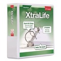 Binders | Cardinal 26330 11 in. x 8.5 in. 3 in. Capacity 3 Rings XtraLife ClearVue Non-Stick Slant-D Ring Binder - White image number 0